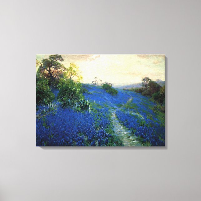 Bluebonnet Field, Julian Onderdonk Malerei Leinwanddruck (Vorderseite)