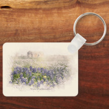 Bluebonnet Field Sketch Wasserfarbe