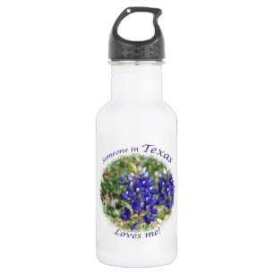 Bluebonnet "jemand in Texas-Lieben ich!" Flasche Trinkflasche