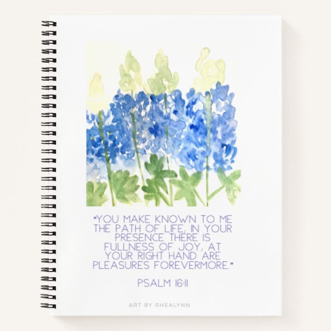 Bluebonnet Joy Journal Notizbuch (Vorderseite)