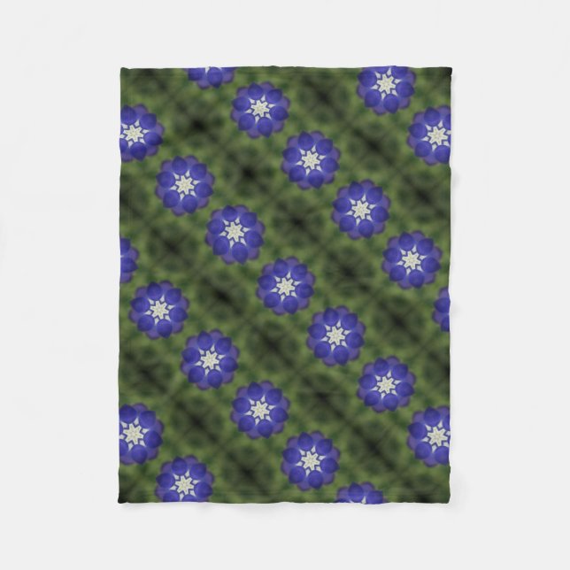 Bluebonnet Symmetrie Fleecedecke (Vorderseite)
