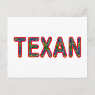 Bluebonnet Texan Postkarte