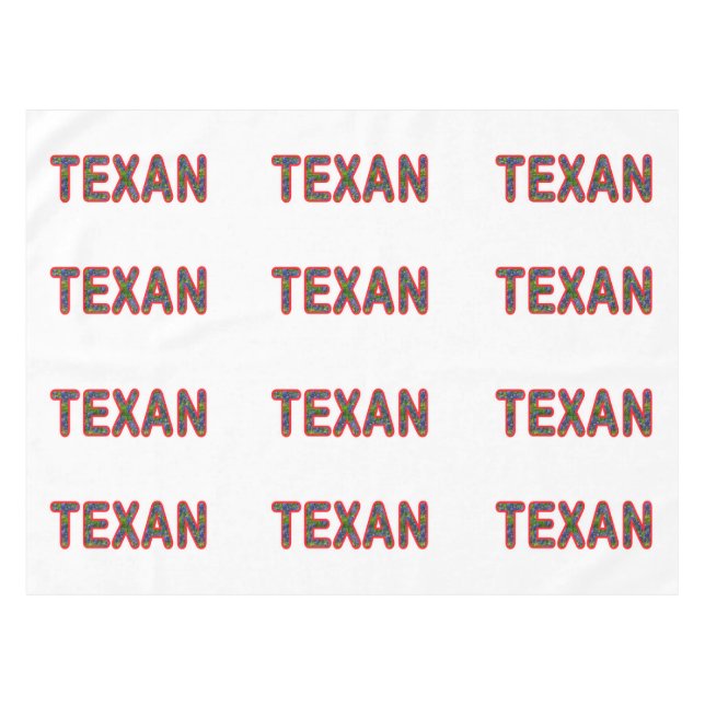 Bluebonnet Texan Tischdecke (Vorderseite (Horizontal))
