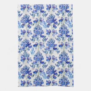 Bluebonnet Texas Wild Blume Pattern Geschirrtuch