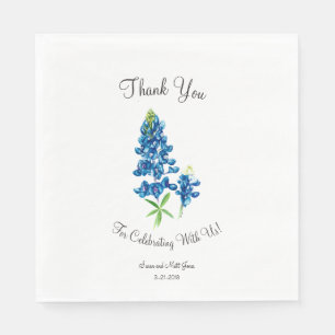 Bluebonnet Wedding Serviette