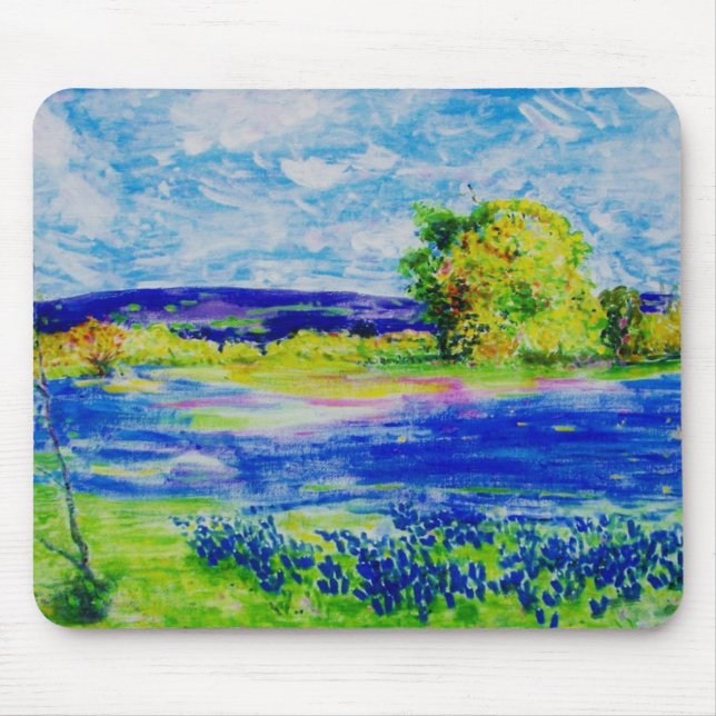 Bluebonnetfelder für immer mousepad (Vorne)