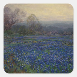 Bluebonnets, 1918 quadratischer aufkleber