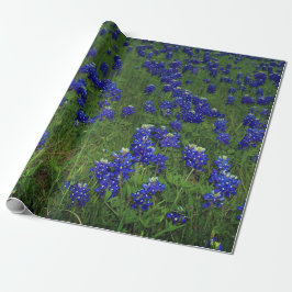 Bluebonnets Blue Floral Texas Texan Elegant Geschenkpapier