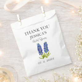 Bluebonnets Blue Flowers Brautparty Geschenktütchen