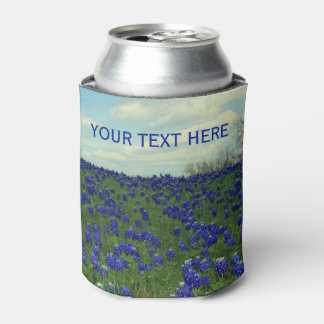 Bluebonnets Blue Flowers Texas Floral Can Cooler Dosenkühler