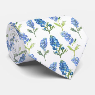 Bluebonnets Blue Flowers Texas Texan Floral Krawatte