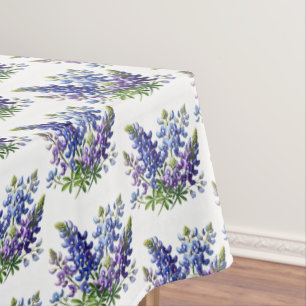 Bluebonnets Blue Flowers Texas Texan Floral Tischdecke