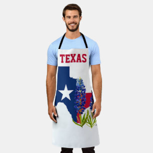 Bluebonnets Blue Flowers Texas Texan Staat Floral Schürze