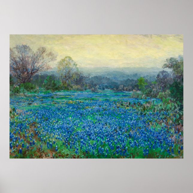 Bluebonnets-Feld, 1918-1920, von Julian Onderdon Poster (Vorne)