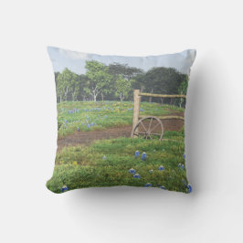 Bluebonnets-Feld Kissen