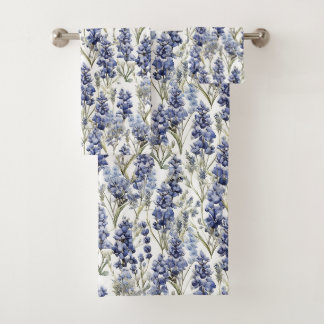 Bluebonnets Fleurs Bleu Aquarelle Fleurs sauvages