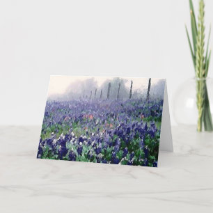 Bluebonnets im Frühjahr Karte