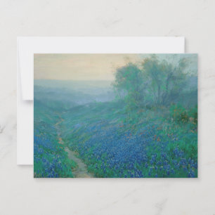 Bluebonnets in Dawn, Onderdonk Postkarte