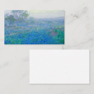 Bluebonnets in der Nähe von San Antonio, Texas vo Visitenkarte
