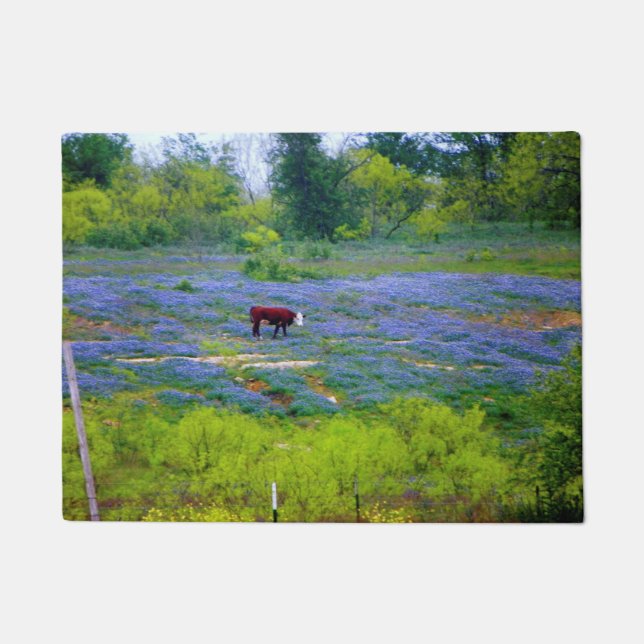 Bluebonnets in Texas Fußmatte (Vorderseite)