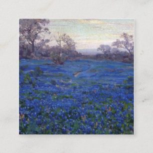 Bluebonnets in Twilight bei San Antonio Quadratische Visitenkarte