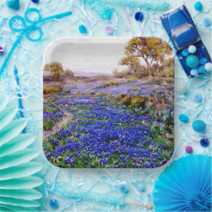 Bluebonnets in Twilight, nördlich von San Antonio, Pappteller