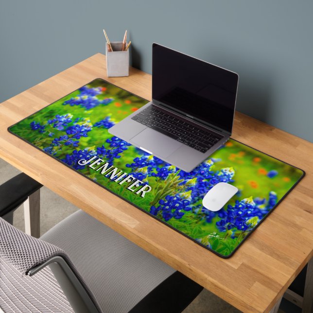 Bluebonnets Indian Paintbrush Nom des Fleurs sauva (Bureau 2)