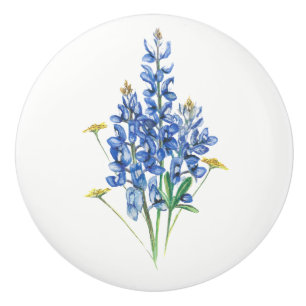Bluebonnets Keramikknauf