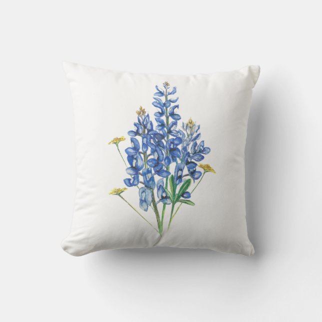 Bluebonnets Kissen (Vorderseite)