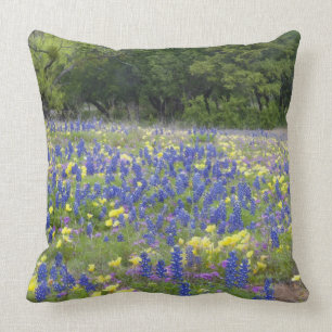 Bluebonnets, Primrose und Phlox Kissen