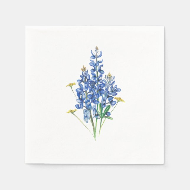 Bluebonnets Serviette (Vorderseite)