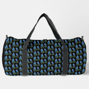Bluebonnets Texas Black Blume Duffle Bag