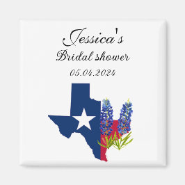 Bluebonnets Texas Blume Floral Brautparty Magnet