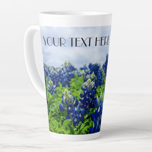 Bluebonnets Texas Blume Lupine Milchtasse (Linke Ecke)