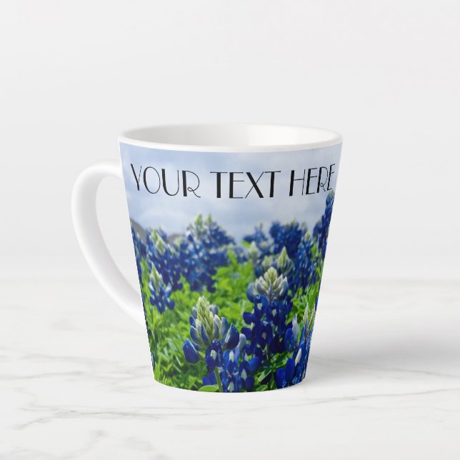 Bluebonnets Texas Blume Lupine Milchtasse (Linke Ecke)
