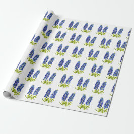 Bluebonnets Texas Blume Wildblumen Aquarell Geschenkpapier