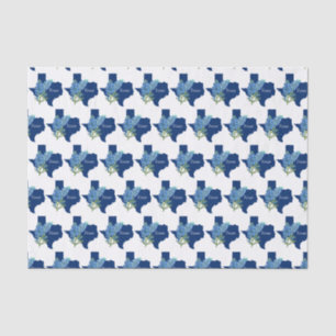 Bluebonnets Texas Blume Wildblumen Aquarell Seidenpapier