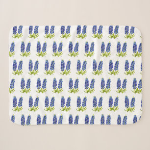 Bluebonnets Texas Blume Wildblumen Aquarell Sherpadecke