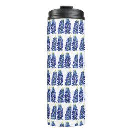 Bluebonnets Texas Blume Wildblumen Aquarell Thermosbecher