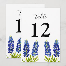 Bluebonnets Texas Floral Wildblume Blue Wedding Einladung