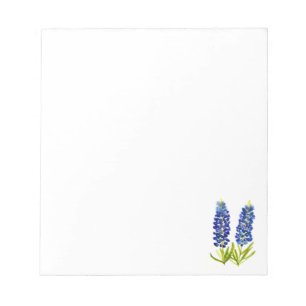 Bluebonnets Texas Staat Blume Blue Wildblume Notizblock