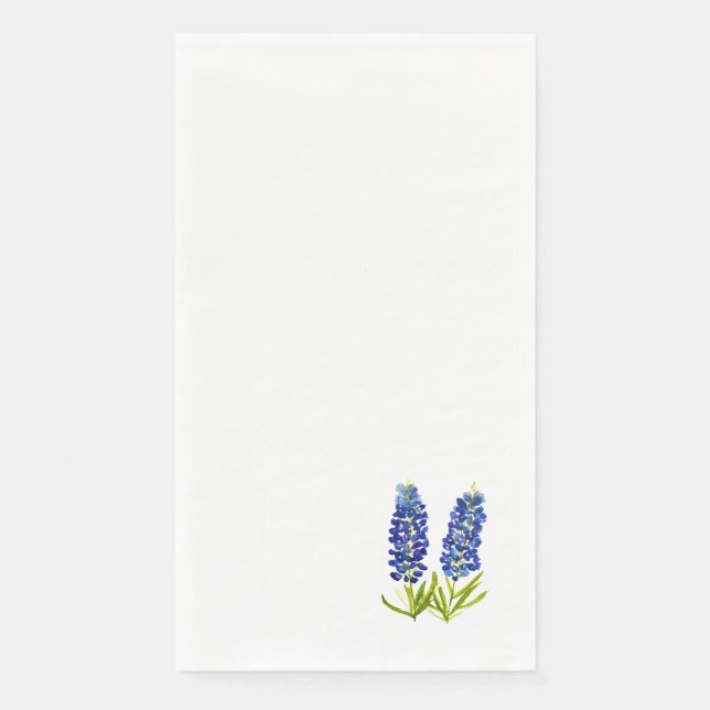Bluebonnets Texas Staat Blume Bluebonnet Serviette (Vorderseite)