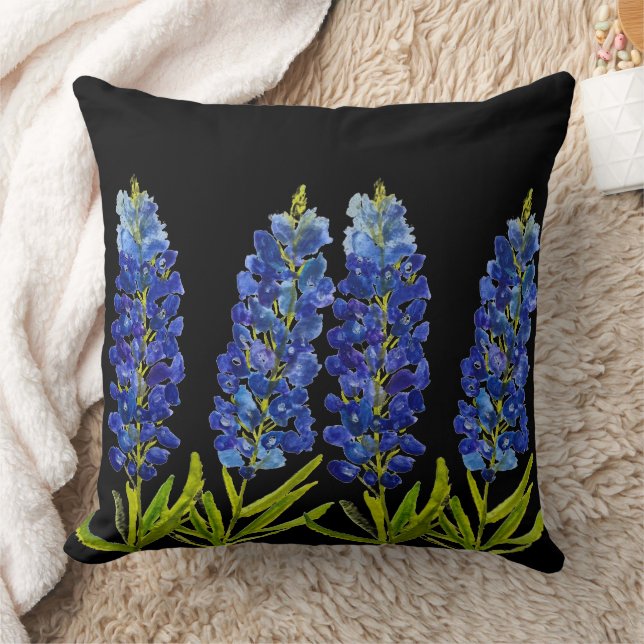 Bluebonnets Texas Staat Blume Lupine Kissen (Decke)