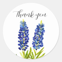 Bluebonnets Texas Staat Blume Lupine Runder Aufkleber