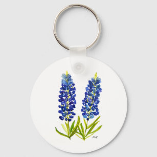 Bluebonnets Texas Staat Blume Lupine Schlüsselanhänger