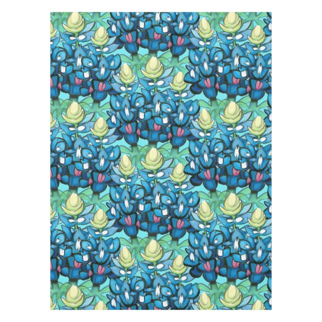 Bluebonnets Tischdecke (Vorderseite)