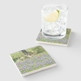 Bluebonnets und Untersetzer aus Kakteen, Marmorste