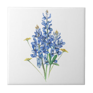 Bluebonnets und Wildblumen Fliese