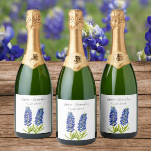 Bluebonnets Watercolor Blue Blume Floral Wedding