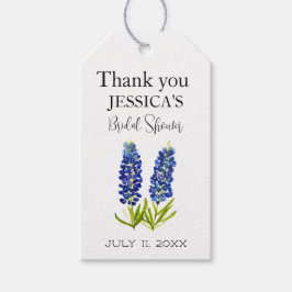 Bluebonnets Wildblume Blue Bllower Brautparty Geschenkanhänger